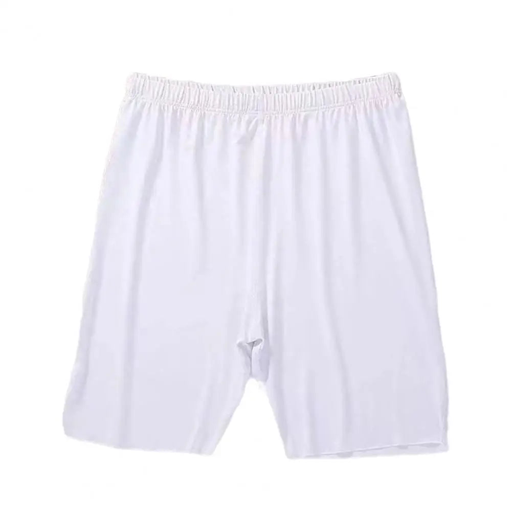 Men Summer Shorts Comfortable Men's Pajama Shorts with Elastic Waist Breathable Fabric Soft Knee Length Homewear Pants for Men